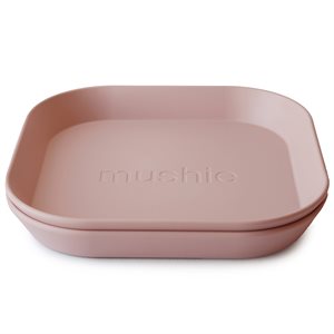 Mushie Dinner Plate - Square - Blush