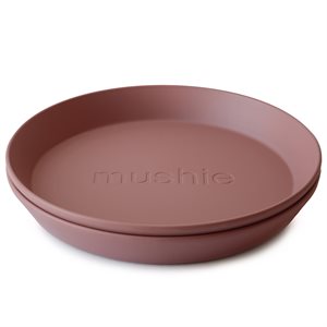 Mushie Dinner Plate - Round - Woodchuck