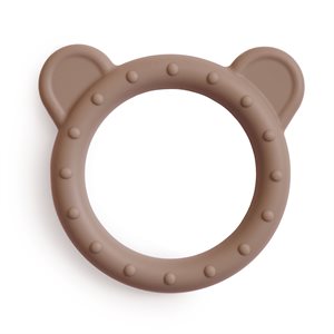 Mushie Teether - Bear - Natural