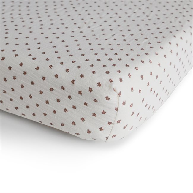 Mushie Crib Sheet - Small - Bloom