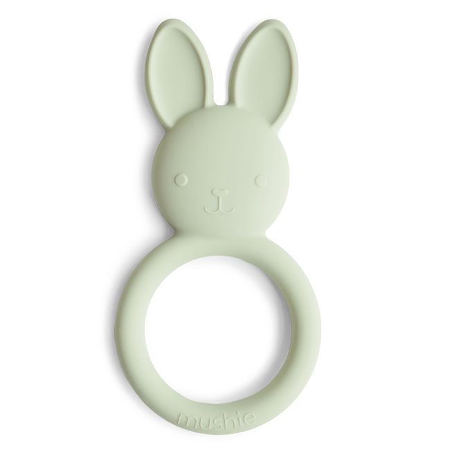 Mushie Teether - Bunny - Sage