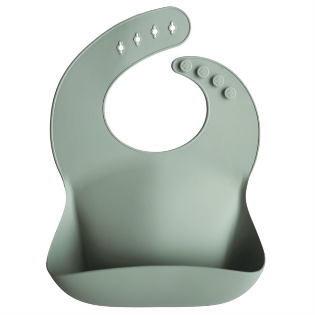 Mushie Silicone Bib - Cambridge Blue