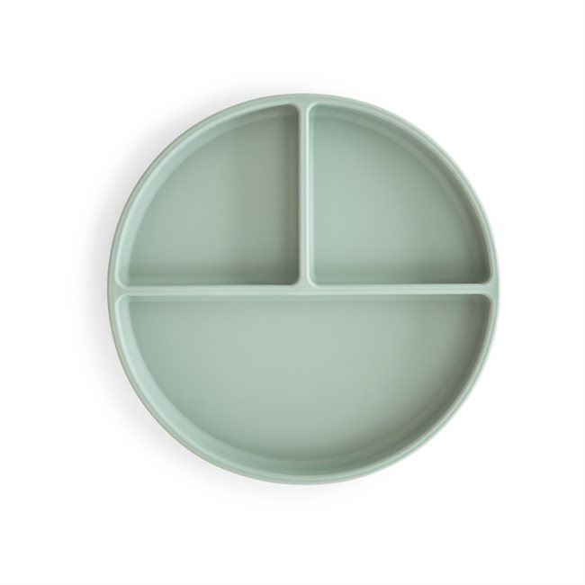 Mushie Silicone Plate - Cambridge Blue
