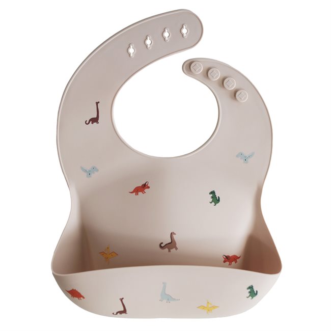 Mushie Silicone Bib - Dinosaurs