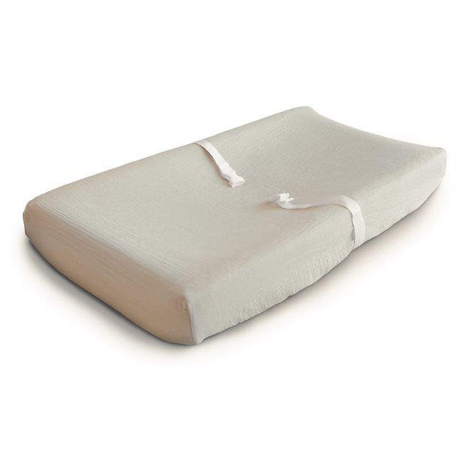 Mushie Changing Pad Cover - Fog