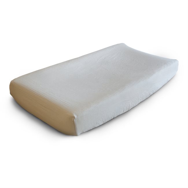 Mushie Changing Pad Cover - Fog