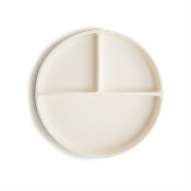 Mushie Silicone Plate - Ivory
