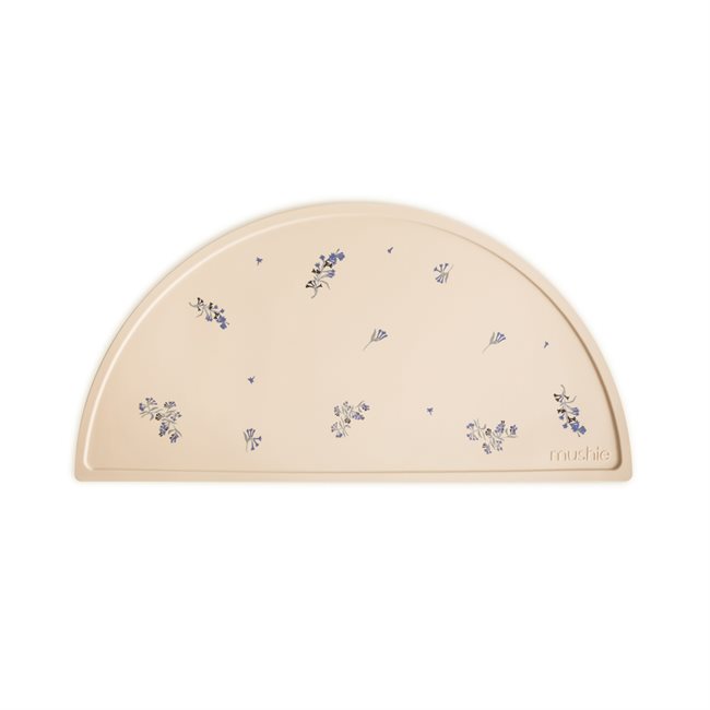 Mushie Silicone Mat - Lilac Flowers