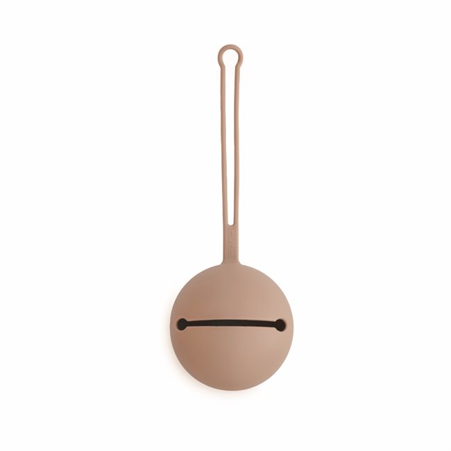 Mushie Pacifier Case - Pale Taupe