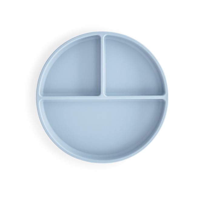 Mushie Silicone Plate - Powder Blue