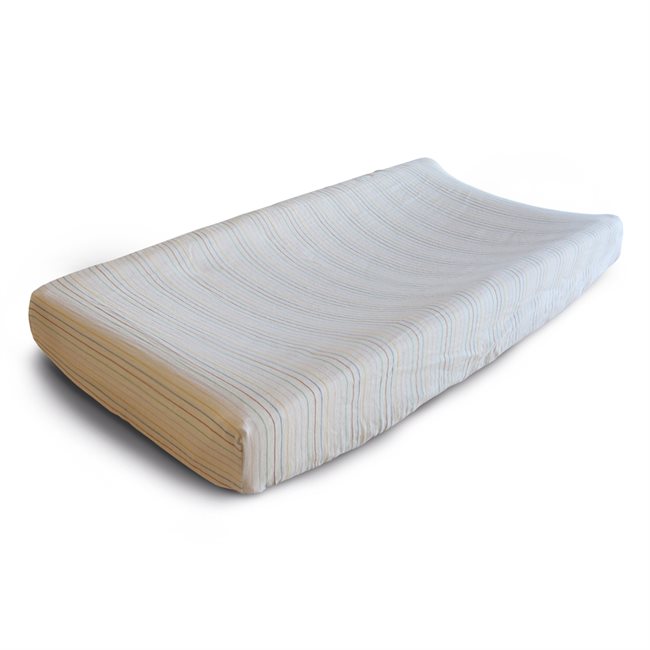 Mushie Changing Pad Cover - Retro Stripes