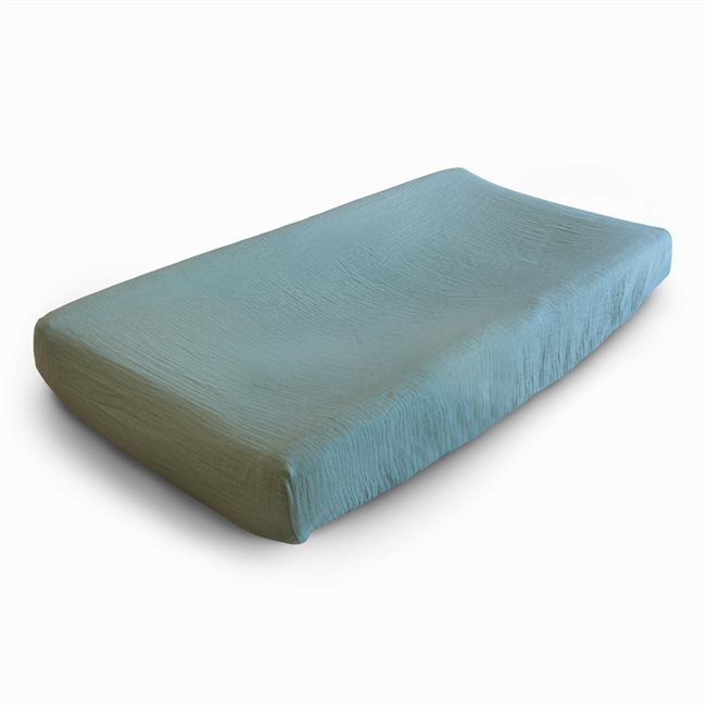 Mushie Changing Pad Cover - Roman Green