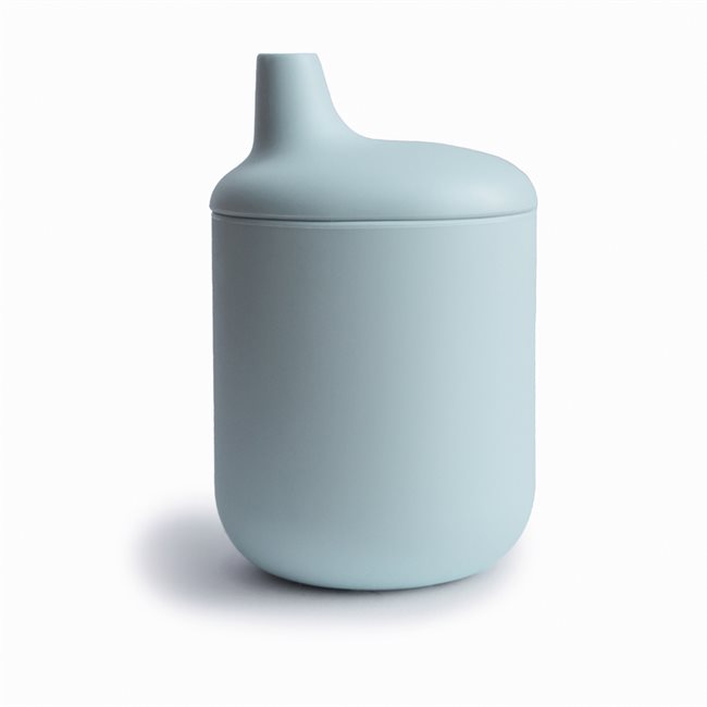 Mushie Silicone Sippy Cup - Powder Blue