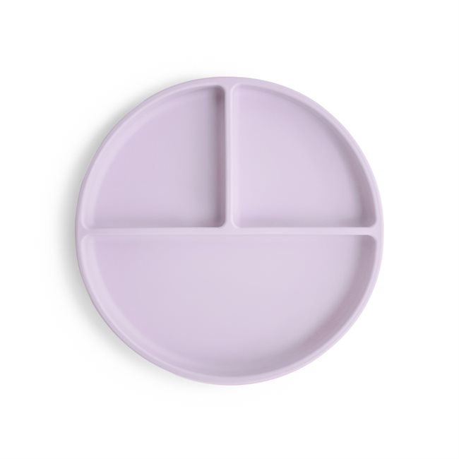 Mushie Silicone Plate - Soft Lilac
