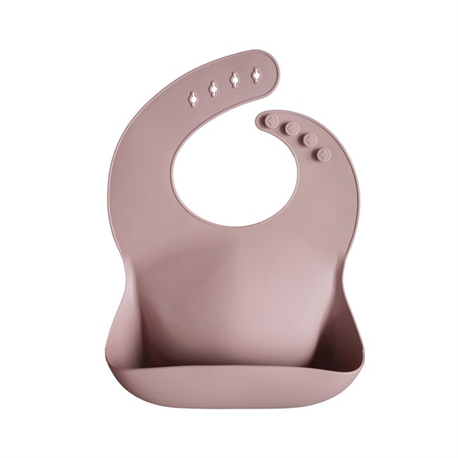 Mushie Silicone Bib - Warm Taupe