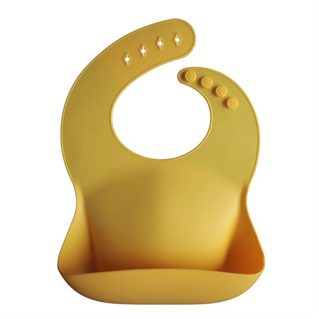 Mushie Silicone Bib - Mineral Yellow