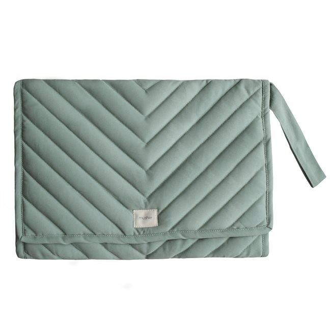 Mushie Portable Changing Pad - Roman Green